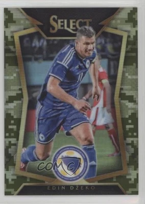 2015-16 Panini Select Camo Prizm /249 Edin Dzeko (Ball Back Photo Variation) #43 - Image 1 of 2