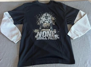 Maglia grafica calcio starter ragazzo manica lunga nessuno passerà M 8 - Foto 1 di 6