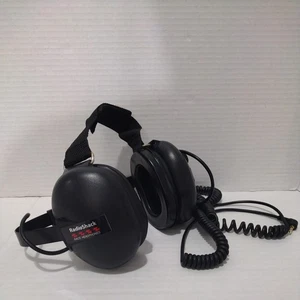 Auriculares escáner de carrera con reducción de ruido Radio Shack negros ajustables NASCAR - Imagen 1 de 10