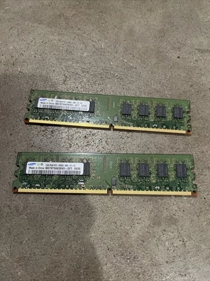 Samsung 2GB 240-Pin PC2-6400U DDR2 800Mhz Non-ECC SDRAM Memory M378T5663EH3-CF7 - Image 1 of 2