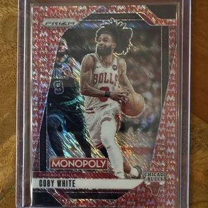 Panini Prizm Basketball Monopoly Coby White Red Millionaire 01/100! - Picture 1 of 3