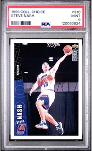 1996 Upper Deck Collector's Choice Steve Nash Suns #310 Rookie RC HOF PSA 9 - Picture 1 of 2