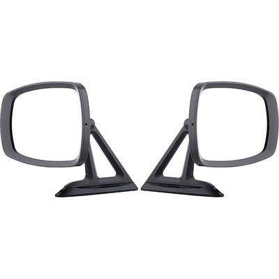 Ringbrothers Rectangular Billet Mirror Set; Black Anodized Finish: LH and RH - Image 1 of 4