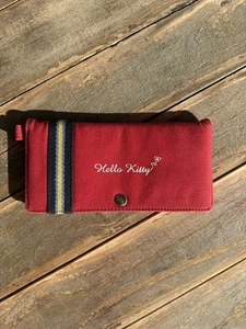 Hello Kitty Vintage Geldbörse rot Canvas Druckknopfverschluss - Bild 1 von 6