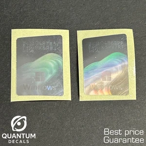 2x OEM Windows 11 Holographic Desktop / Laptop sticker label (NEW) 15mm x 23mm - Picture 1 of 2