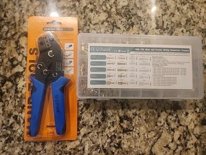 5 In 1 Wire Crimpers Ratcheting Crimping Tool With Connectors. Free Ship - Picture 1 of 4