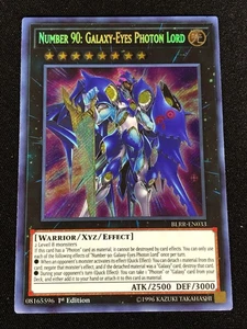 Yugioh Number 90: Galaxy-Eyes Photon Lord BLRR-EN033 1ST Secret (NM) - Picture 1 of 1