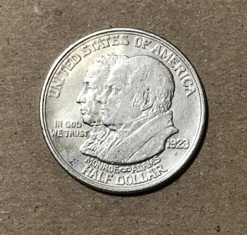 U.S. - 1923-S Silver Monroe Doctrine Commemorative Half Dollar - Scarce Cover