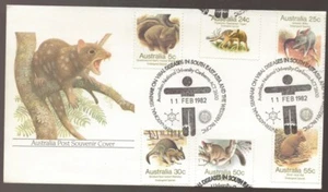 1982 viral Diseases Asia and Western Pacific Postmark Endangered Animals Cover - Picture 1 of 1