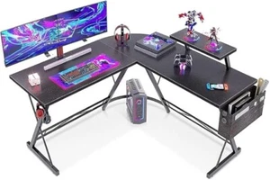ODK L Shaped Corner Desk, Computer Desk with Monitor Stand, Gaming Desk with Rou - Picture 1 of 7
