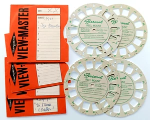 4x VIEW MASTER 3D ⭐ PERSONAL REEL MOUNT ⭐ Stereo Bildscheiben leer unbeschriftet - Bild 1 von 5