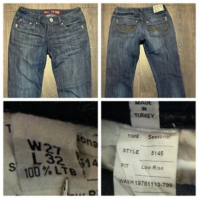 Jean LTB 1948 Bootcut tiro bajo para mujer 27/32 estilo bigote 5145 denim elástico Foto 1 de 4