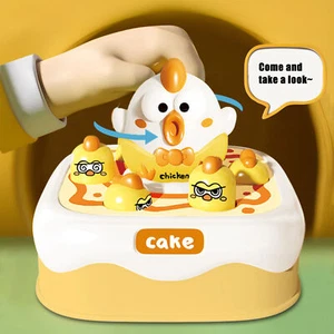 Hitting Chicken Game Travel Chick Toy Educational Cartoon Cake Board - Picture 1 of 11