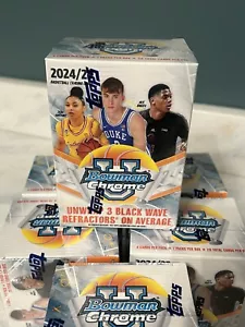 2024-25 Bowman University Chrome Basketball VALUE/BLASTER BOX Sealed In Hand - Picture 1 of 4