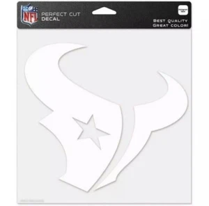 ⭐️⭐️⭐️⭐️⭐️ Authentischer Houston Texans AUFKLEBER 8 Zoll x 8 Zoll weiß Autoaufkleber Auto GESCHENK - Bild 1 von 1