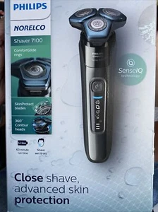 Philips Norelco Shaver 7100, Rechargeable Wet & Dry Electric Dark Chrome - Picture 1 of 1