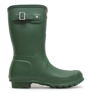 Hunter Original Short Green Womens Boots - Picture 1 of 4