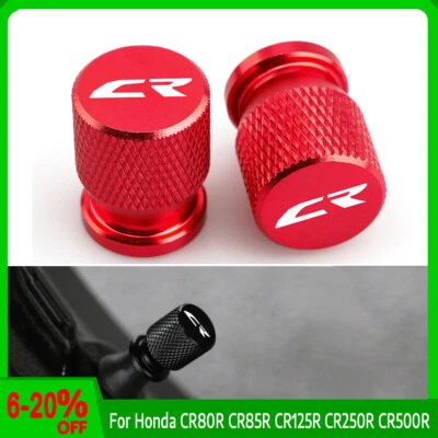 Wheel Tire Valve Air Port Cover Caps For Honda CR80R CR85R CR125R CR250R CR500R Foto 1 de 4