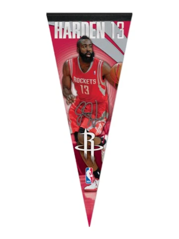 Houston Rockets  WinCraft James Harden #13 Premium Felt Pennant Cover