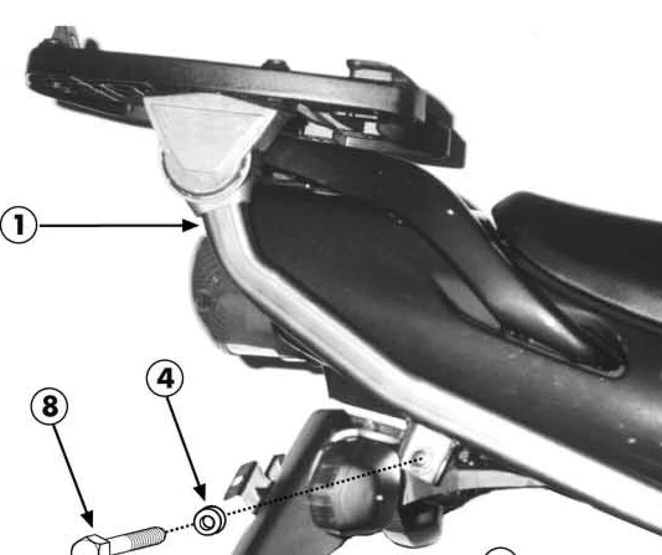 GIVI ATTACCO POSTERIORE BAULETTO MONOLOCK O MONOLOCK YAMAHA > TDM 850 (96 > 01) Foto 1 de 1