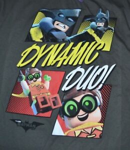 T-shirt graphique Boys Youth XL LEGO Batman Movie & Robin sous licence officielle
