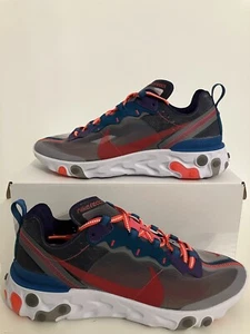 New Nike React Element 87 Red Orbit Size 9 CJ6897 061 - Picture 1 of 8