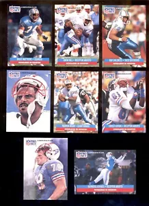 1991 spanisches Houston Oilers Set WARREN MOON DRAW HILL BRUCE MATTHEWS KINDERMÄDCHEN - Bild 1 von 1