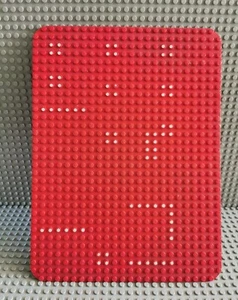 LEGO Placa de Construcción Roja con Puntos Blancos Red Baseplate 10p03 24x32 32x24 R4/K3 - Imagen 1 de 1