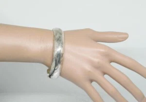 Signed SILPADA Hollow Puffy Domed 925 Sterling Silver Cuff Bracelet - Picture 1 of 7