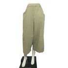 [Used] Pas De Calais Pants Women&#39;S Sarouel Pants Khaki Linen Blend Size 36 S