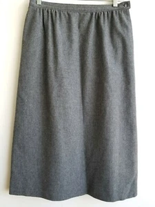  PENDLETON Woman 100% Virgin Wool Charcoal Gray 30 in. Waist Size 8 - Picture 1 of 4