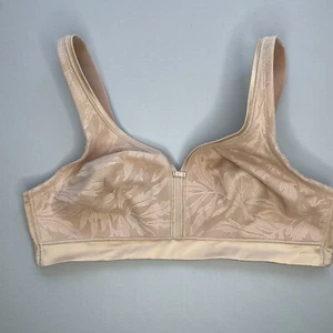 Playtex Bra 38C Nude Tan Wire Free Cool & Breathable Unlined Adjustable 4690 - Picture 1 of 11