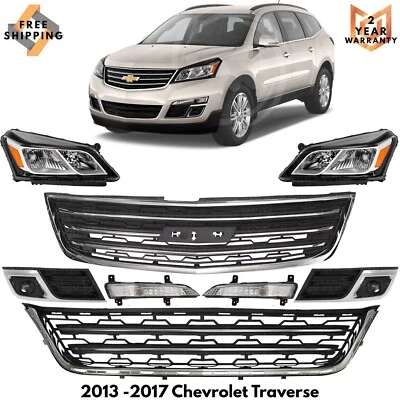 Front Grille Assembly & Head Light Assembly For 2013-2017 Chevrolet Traverse Foto 1 de 4