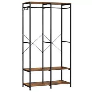 Kleiderschrank offen, Kleiderständer, Garderobenständer, Garderobe mit Kleiderst - Bild 1 von 27