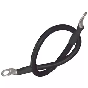 Battery Cable Assembly 4 AWG 18 Inch Tinned Copper Black Ancor 189130 - Imagen 1 de 3