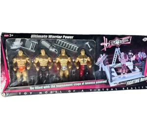 Vintage WWE Flexforce Spielzeug Set mit 4 Figuren und großem Ring - Ultimate Warrior Power - Bild 1 von 17