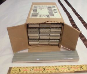 21 Pcs.  Ceramic Sizzle-Liner Tiles *Dark Gray* 1" X 6" by American Olean-Fluted