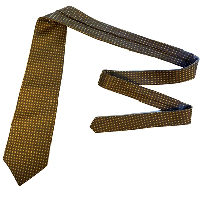 Corbata Brooks Brothers Makers para hombre beige pura seda hecha a mano en EE. UU. Foto 1 de 4