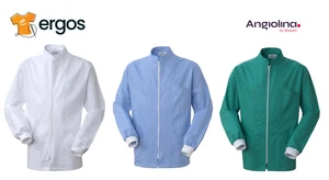 Angiolina Camice Casacca con Colletto alla Coreana Zip in Cotone CORINTO MS1701