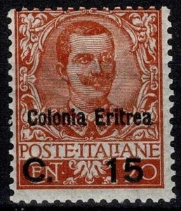 1905 Eritrea 15 C Su 20 C Floral Soprastampato MNH MF107454 - Picture 1 of 2