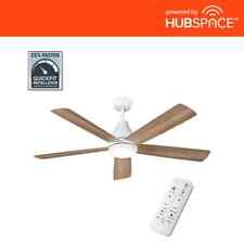 Hampton Bay Nevali 52 in. LED Indoor Smart Hubspace Ceiling Fan Light and Remote
