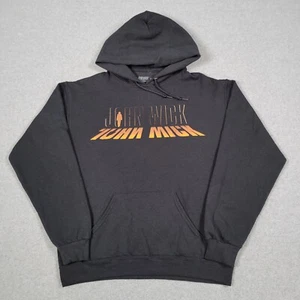 John Wick Hoodie Mens Medium Black Chapter 4 Hard Rock Double Sided Sweatshirt - Picture 1 of 8