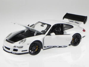 Porsche 911 997 GT3 RS weiß Diecast Modellauto 18015 Welly 1/18 - Bild 1 von 7