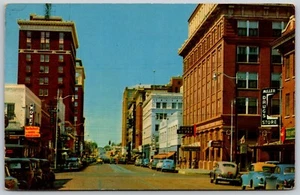 Postcard Texas Wichita Falls TX Eighth Street Looking West - Bild 1 von 2