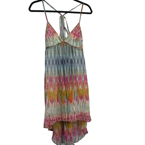 Dotti Dress Women 10 Long Sheer Multicoloured Sleeveless Lined Summer Adult - Picture 1 of 12
