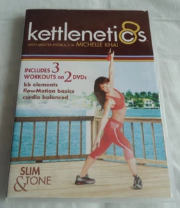 Kettlenetics DOPPEL DVD Slim & Tone Michelle Khai Übung Fitness Workout - Bild 1 von 3