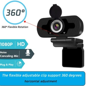 Webcast 1080P HD USB Webcam Mise au point manuelle Caméra Web pour ordinateur portable PC de bureau - Photo 1/12