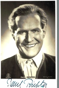 Paul Richter Original Signature Outer Fbz- Card No. 1299 D