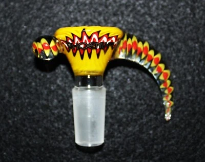 HIPPIE MOMMA 14mm ZAGZILLA Glass Slide Bowl w/built-in screen Tobacco Glass Slide Bowl