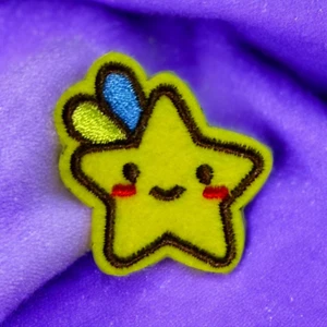 Iron On Patch Star Cute Kawaii Cartoon Clothing Decal Embroidery - Picture 1 of 2